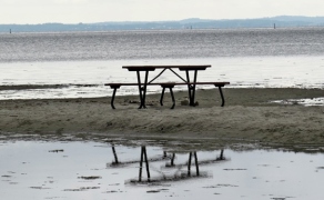 table with seaview